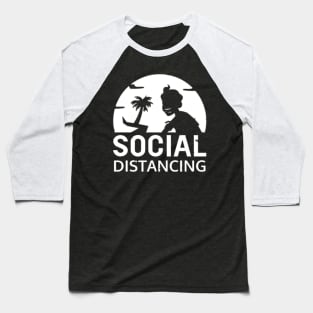 Bigfoot Social Distancing World Champion T-Shirt Baseball T-Shirt